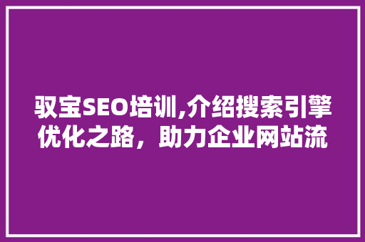 驭宝SEO培训,介绍搜索引擎优化之路，助力企业网站流量提升