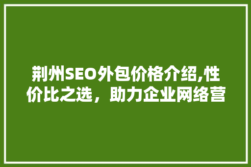 荆州SEO外包价格介绍,性价比之选，助力企业网络营销