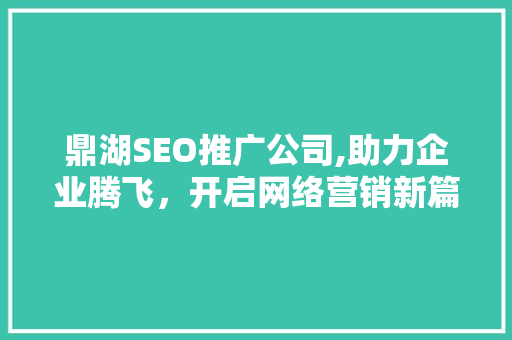 鼎湖SEO推广公司,助力企业腾飞，开启网络营销新篇章