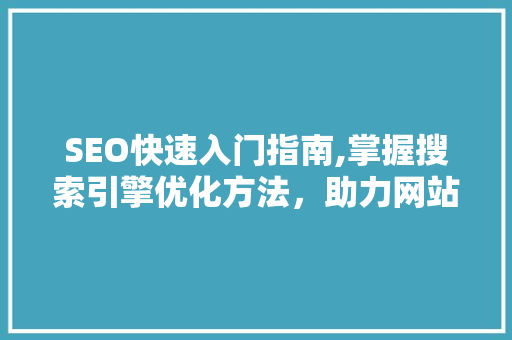 SEO快速入门指南,掌握搜索引擎优化方法，助力网站排名提升