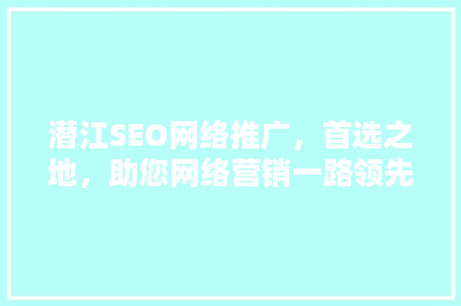 潜江SEO网络推广，首选之地，助您网络营销一路领先