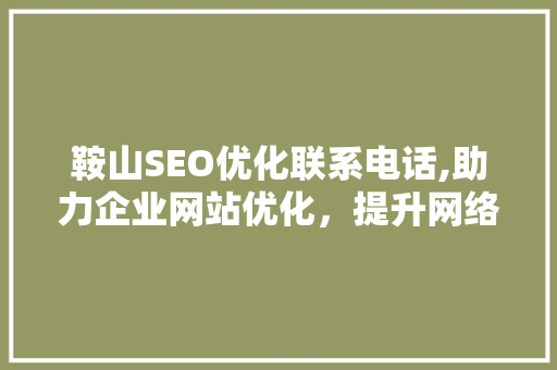 鞍山SEO优化联系电话,助力企业网站优化，提升网络竞争力