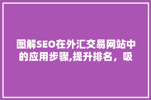 图解SEO在外汇交易网站中的应用步骤,提升排名，吸引流量