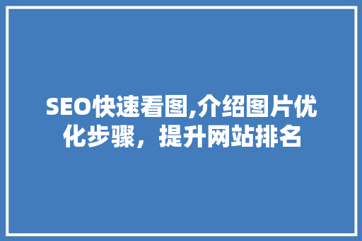 SEO快速看图,介绍图片优化步骤，提升网站排名