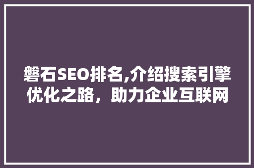 磐石SEO排名,介绍搜索引擎优化之路，助力企业互联网营销腾飞