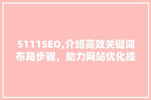 5111SEO,介绍高效关键词布局步骤，助力网站优化提升