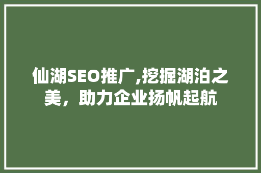 仙湖SEO推广,挖掘湖泊之美，助力企业扬帆起航