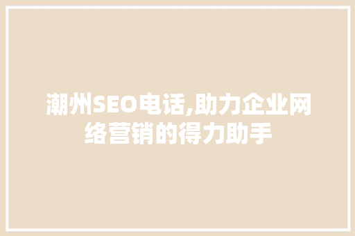 潮州SEO电话,助力企业网络营销的得力助手