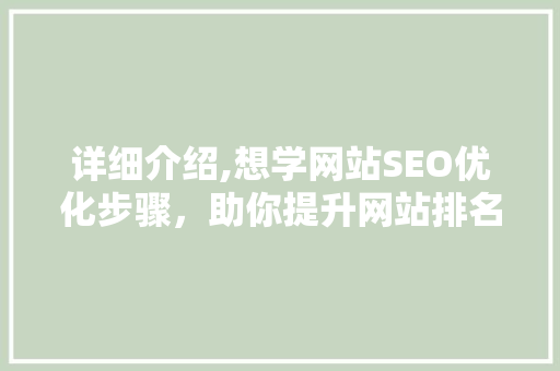 详细介绍,想学网站SEO优化步骤，助你提升网站排名与流量
