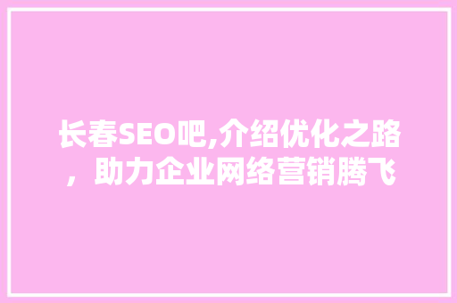 长春SEO吧,介绍优化之路，助力企业网络营销腾飞