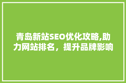 青岛新站SEO优化攻略,助力网站排名，提升品牌影响力