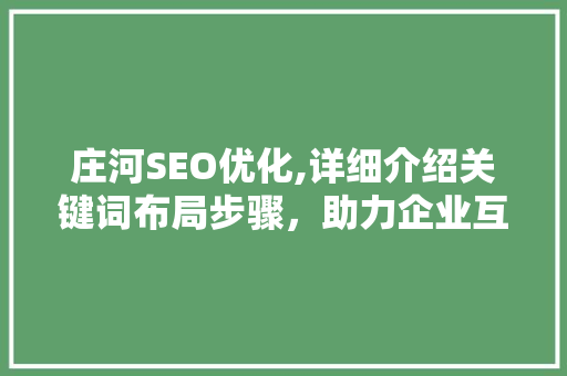 庄河SEO优化,详细介绍关键词布局步骤，助力企业互联网营销