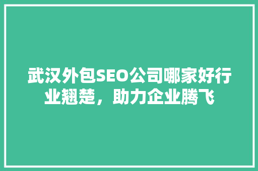 武汉外包SEO公司哪家好行业翘楚，助力企业腾飞