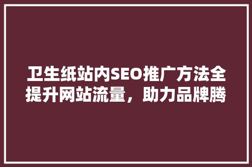 卫生纸站内SEO推广方法全提升网站流量，助力品牌腾飞