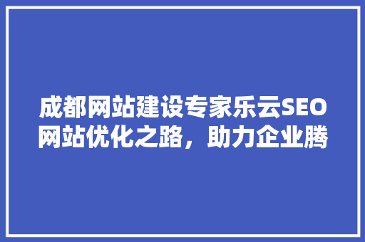 成都网站建设专家乐云SEO网站优化之路，助力企业腾飞