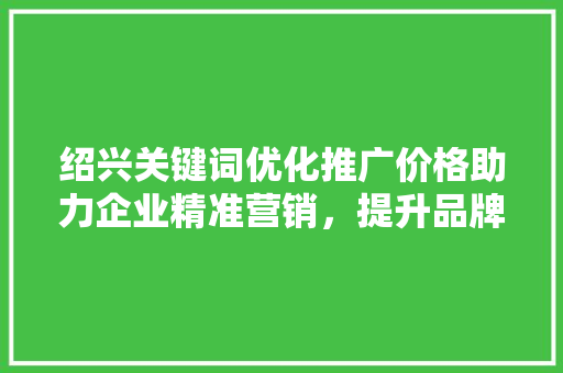 绍兴关键词优化推广价格助力企业精准营销，提升品牌知名度