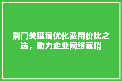 荆门关键词优化费用价比之选，助力企业网络营销