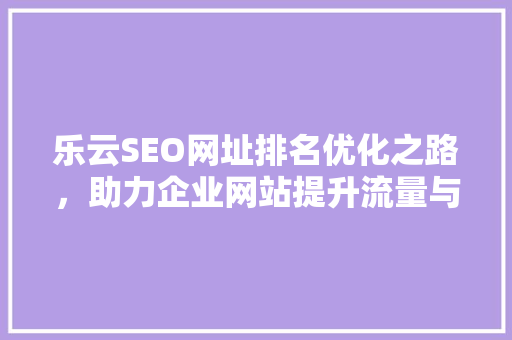 乐云SEO网址排名优化之路，助力企业网站提升流量与品牌影响力