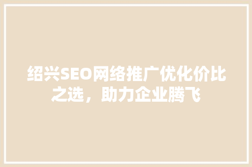 绍兴SEO网络推广优化价比之选，助力企业腾飞