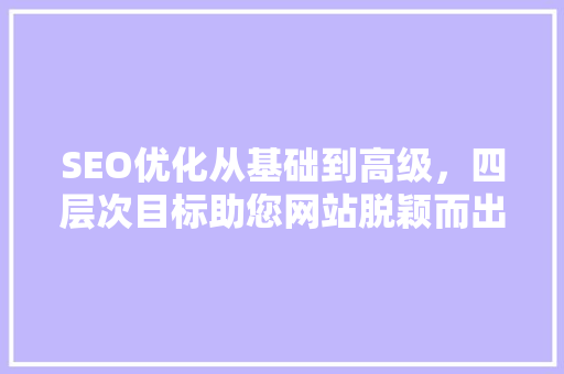 SEO优化从基础到高级，四层次目标助您网站脱颖而出
