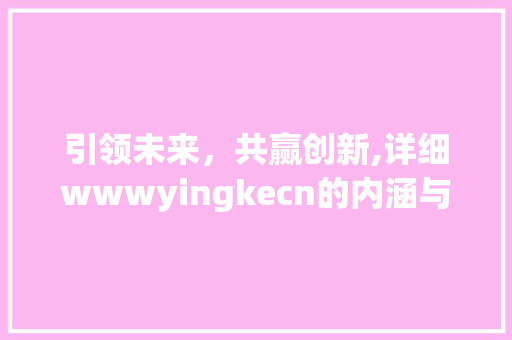 引领未来，共赢创新,详细wwwyingkecn的内涵与发展前景