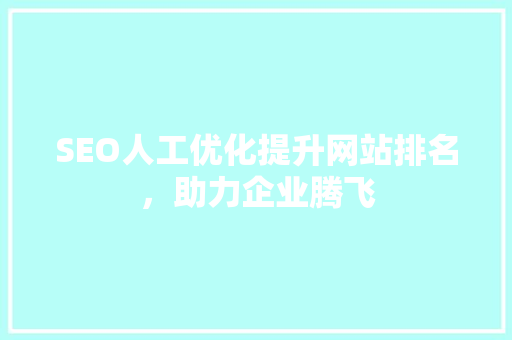 SEO人工优化提升网站排名，助力企业腾飞