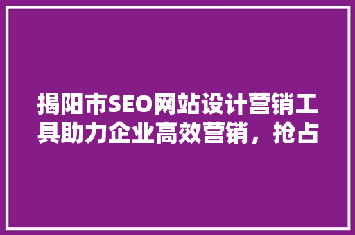 揭阳市SEO网站设计营销工具助力企业高效营销，抢占市场先机