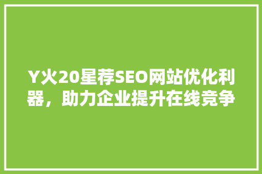 Y火20星荐SEO网站优化利器，助力企业提升在线竞争力