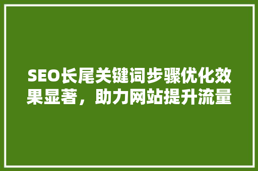 SEO长尾关键词步骤优化效果显著，助力网站提升流量与转化