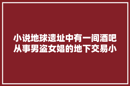小说地球遗址中有一间酒吧从事男盗女娼的地下交易小伙潜入