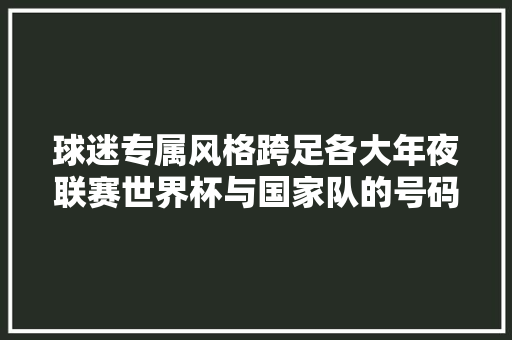 球迷专属风格跨足各大年夜联赛世界杯与国家队的号码字体定制指南