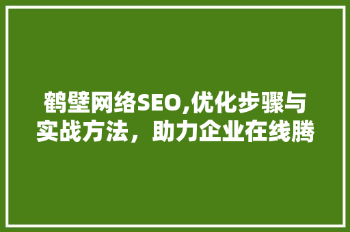 鹤壁网络SEO,优化步骤与实战方法，助力企业在线腾飞