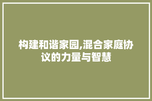 构建和谐家园,混合家庭协议的力量与智慧