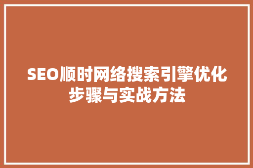 SEO顺时网络搜索引擎优化步骤与实战方法