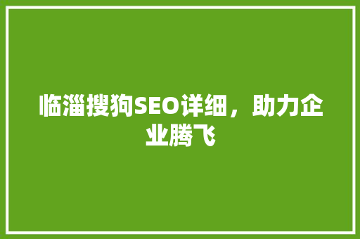 临淄搜狗SEO详细，助力企业腾飞