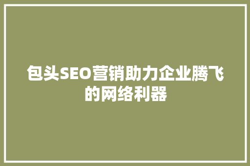 包头SEO营销助力企业腾飞的网络利器