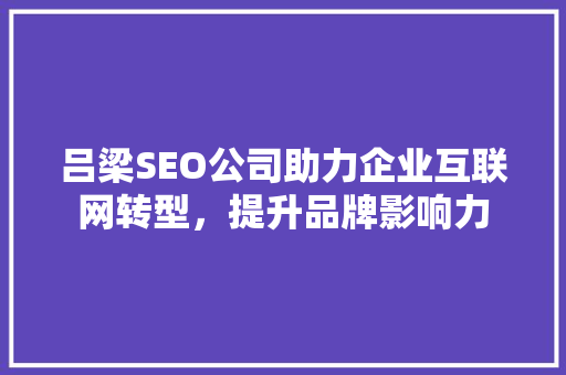 吕梁SEO公司助力企业互联网转型，提升品牌影响力