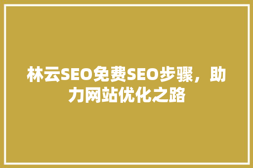 林云SEO免费SEO步骤，助力网站优化之路
