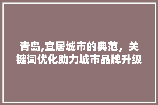 青岛,宜居城市的典范，关键词优化助力城市品牌升级