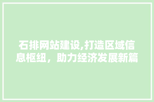石排网站建设,打造区域信息枢纽，助力经济发展新篇章