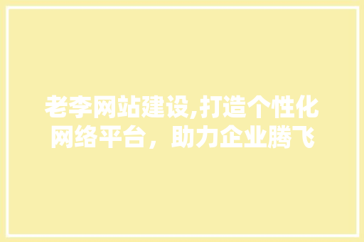 老李网站建设,打造个性化网络平台，助力企业腾飞