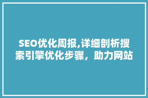SEO优化周报,详细剖析搜索引擎优化步骤，助力网站流量提升