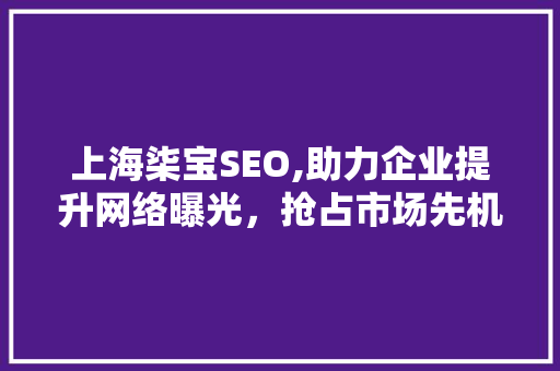 上海柒宝SEO,助力企业提升网络曝光，抢占市场先机
