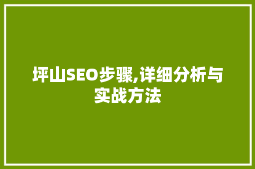 坪山SEO步骤,详细分析与实战方法