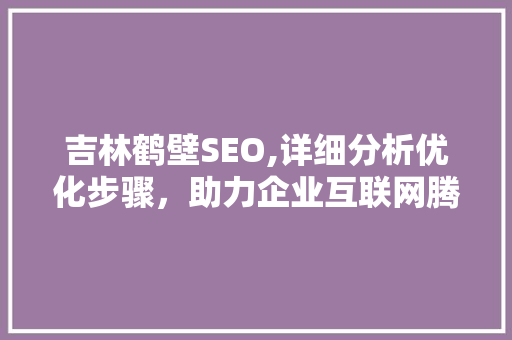 吉林鹤壁SEO,详细分析优化步骤，助力企业互联网腾飞