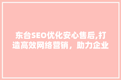 东台SEO优化安心售后,打造高效网络营销，助力企业腾飞
