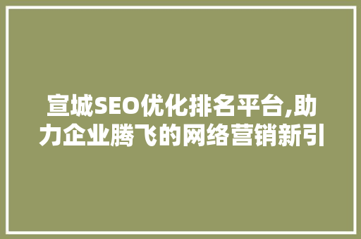 宣城SEO优化排名平台,助力企业腾飞的网络营销新引擎