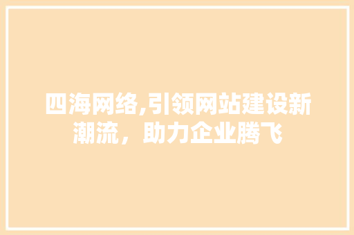 四海网络,引领网站建设新潮流，助力企业腾飞