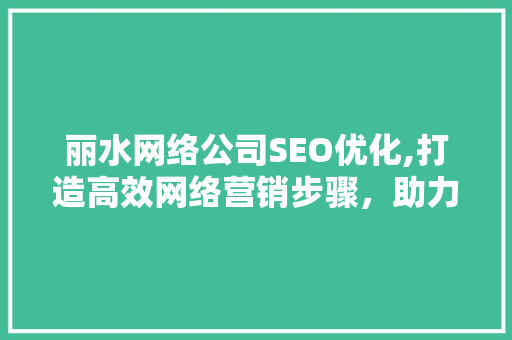 丽水网络公司SEO优化,打造高效网络营销步骤，助力企业腾飞