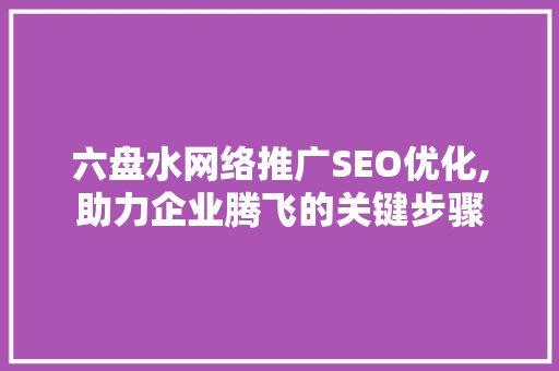 六盘水网络推广SEO优化,助力企业腾飞的关键步骤
